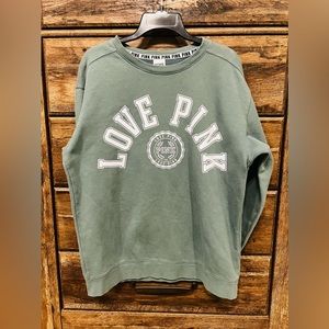 VS PINK BAGGY CREW NECK SWEATER